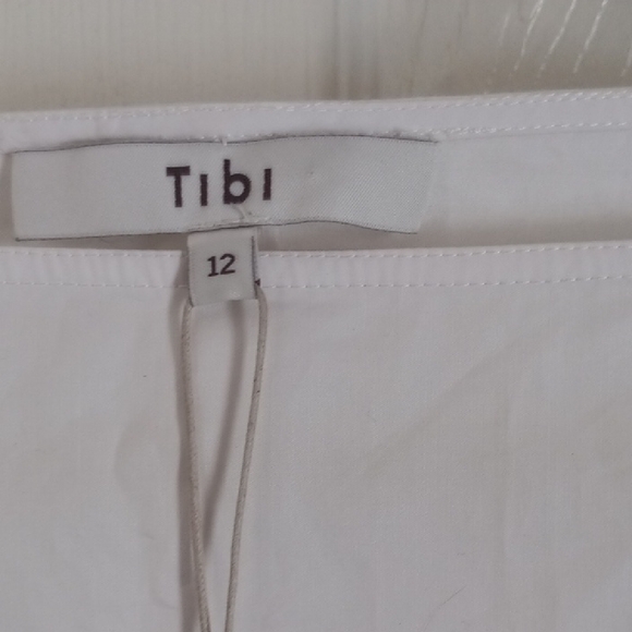 TIBI POPLIN SPLIT SLEEVE TOP SIZE 12 - Picture 6 of 10
